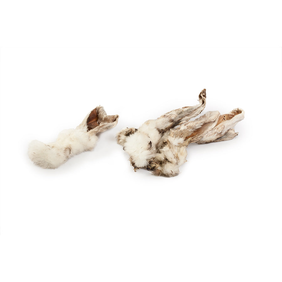 Džiovintos triušio ausys su kailiu, 100g